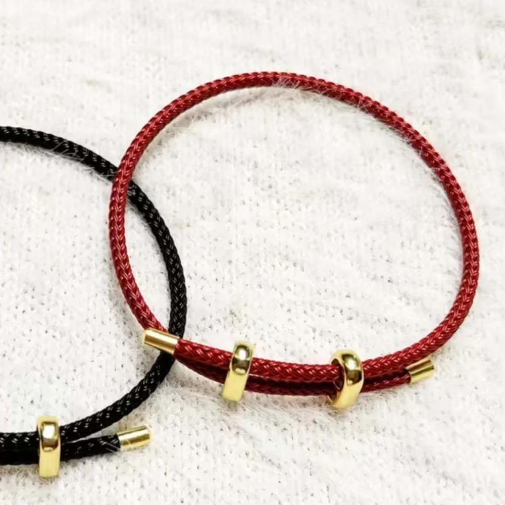 adjustable red bracelet